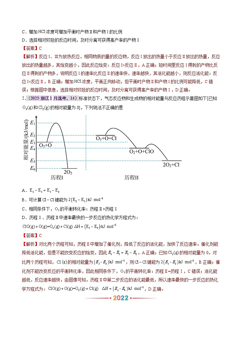 专题八 化学反应中的能量变化  反应机理（解析版）第2页