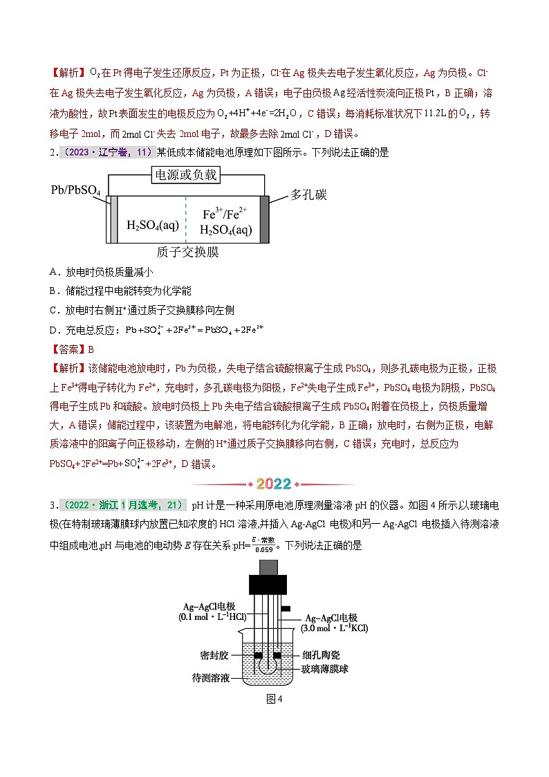 专题九 电化学及其应用（解析版）第2页