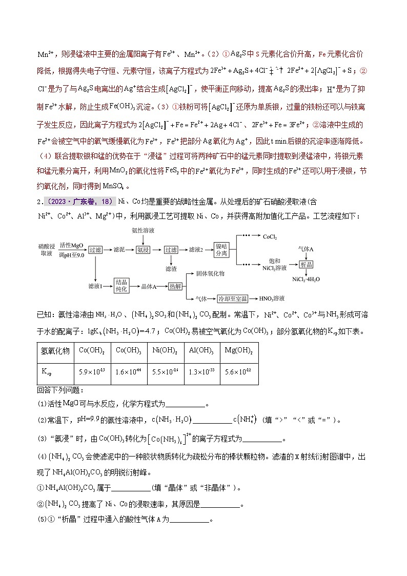 专题十三 工艺流程综合题（解析版）第3页