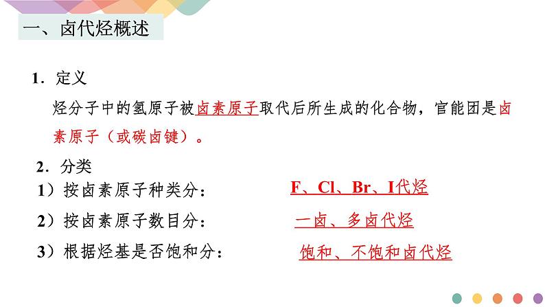 高中化学2.1.2 有机化学反应类型的应用——卤代烃的性质和制备 课件-鲁科版选择性必修3（共37）课件+教学设计+学案03