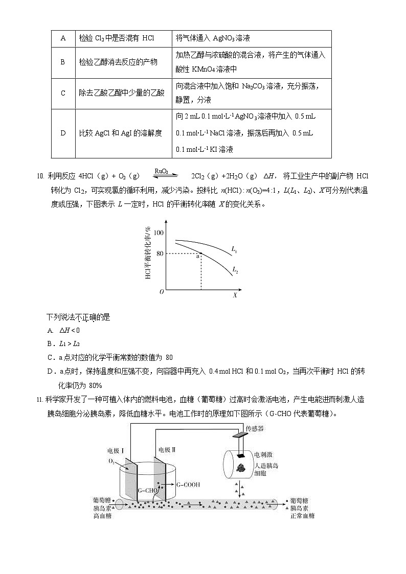 2024北京丰台高三二模化学试题及答案第3页