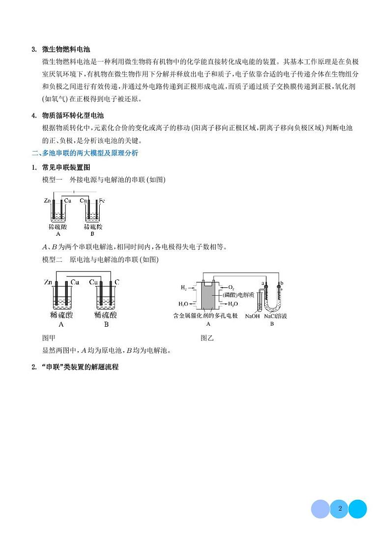 电化学原理综合分析--2024年高考化学压轴题专项训练02