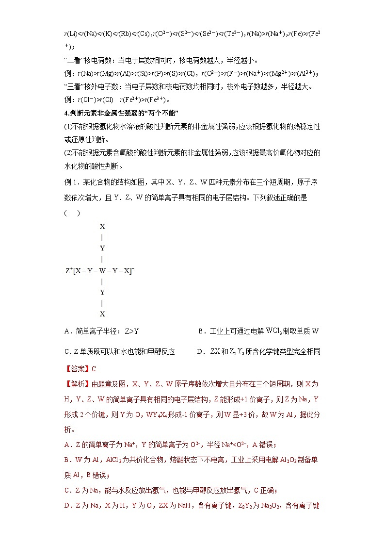 新高考化学二轮备考选择题高频热点特训习选择题专项突破专项突破11 元素周期律第2页