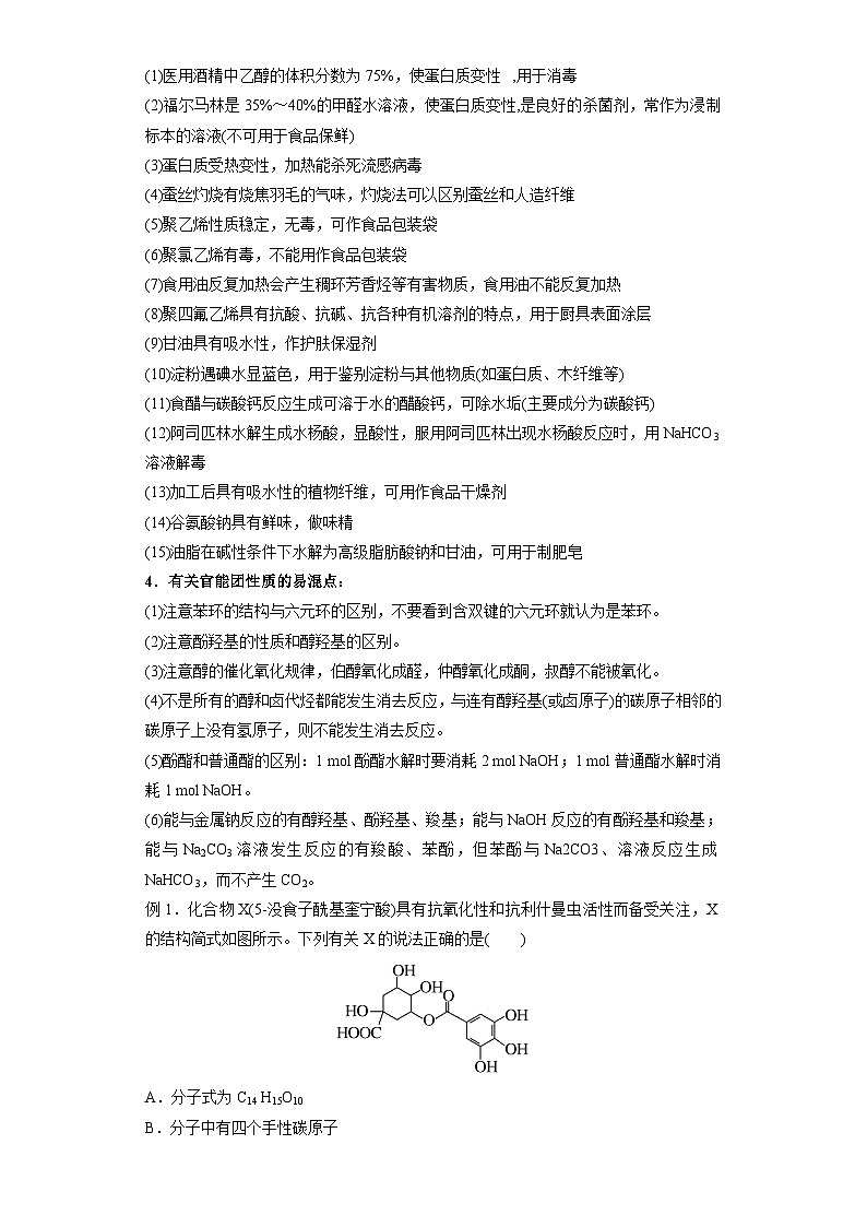 新高考化学二轮备考选择题高频热点特训习选择题专项突破专项突破22 有机物的组成、结构与性质02