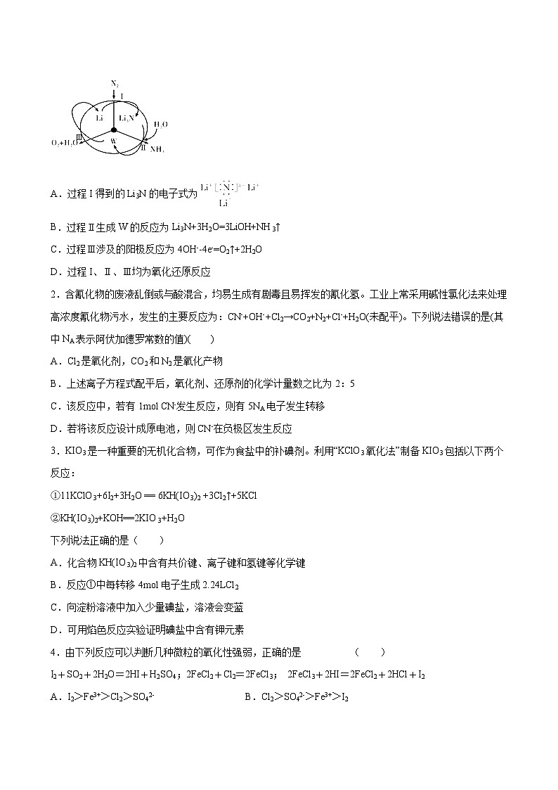 2022年高考化学一轮复习考点分层练专题05  氧化还原反应02