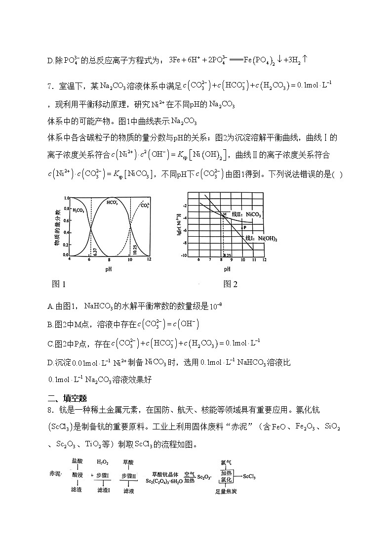 呼和浩特市第二中学2024届高三下学期二模考试化学试卷(含答案)03