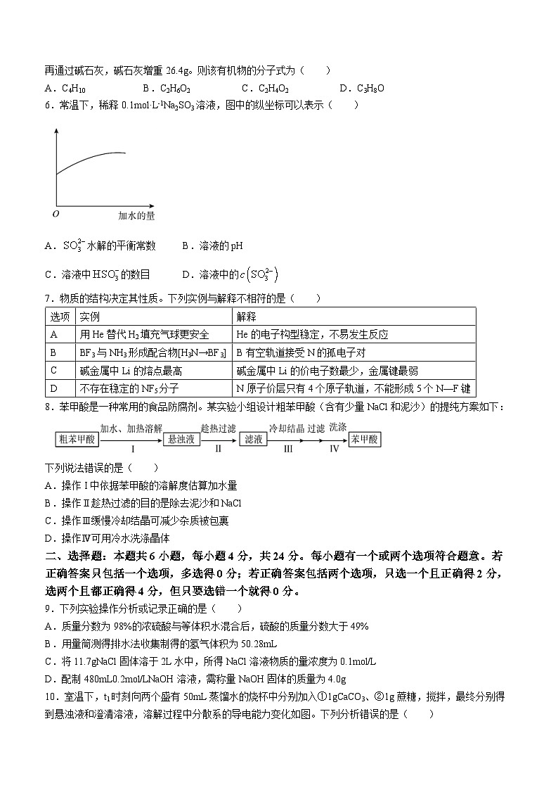 海南省海南中学2023-2024学年高三上学期第5次月考化学试题02