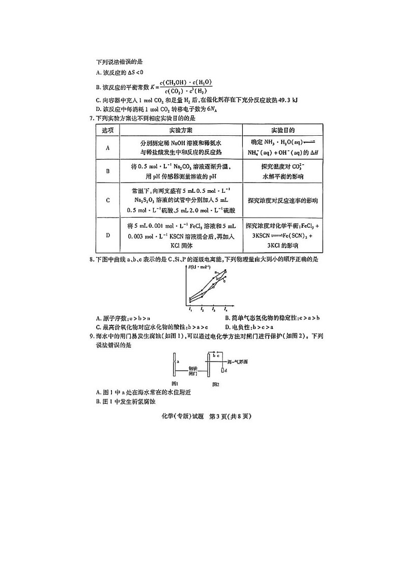 2024届天一大联考高二上学期化学期末考试题03