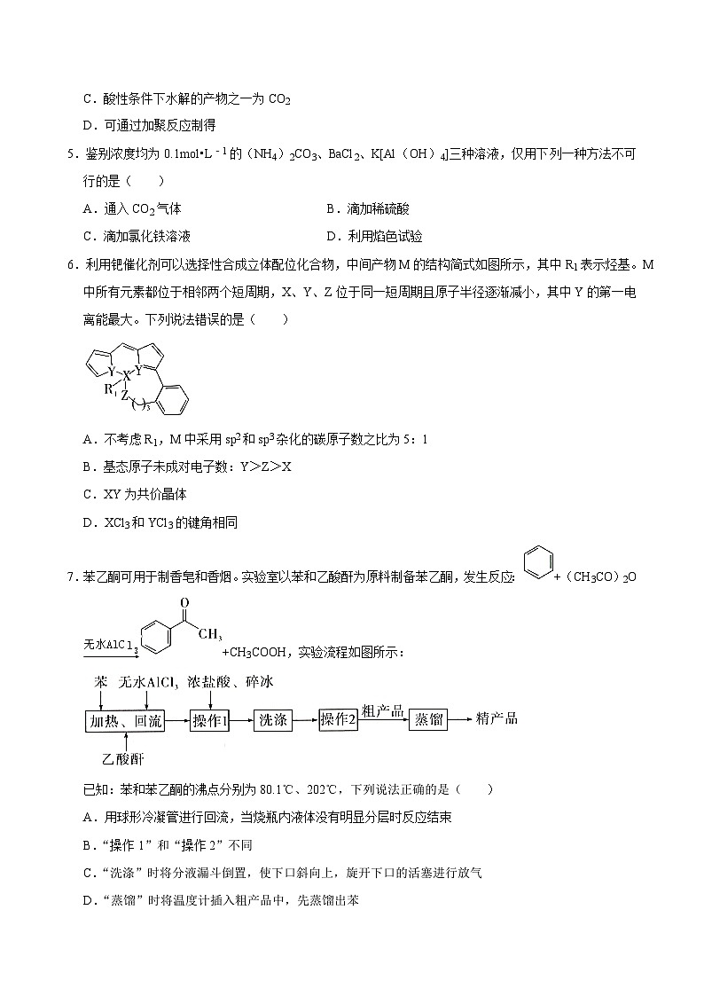 2024年山东省普通高中学业水平等级考高三下学期化学临考预测押题密卷（B）02