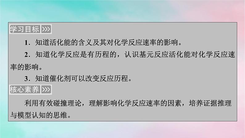 2025版新教材高中化学第2章化学反应速率与化学平衡第1节化学反应速率第3课时活化能课件新人教版选择性必修1第2页