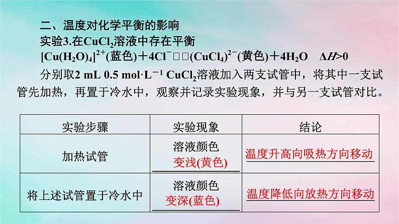 2025版新教材高中化学第2章化学反应速率与化学平衡实验活动1探究影响化学平衡移动的因素课件新人教版选择性必修107