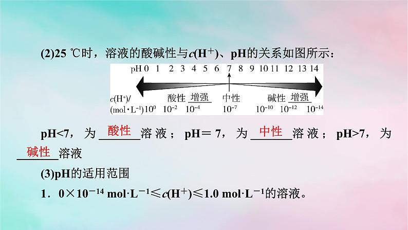 2025版新教材高中化学第3章水溶液中的离子反应与平衡第2节水的电离和溶液的pH第2课时溶液的酸碱性与pH课件新人教版选择性必修1第6页