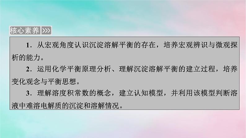 2025版新教材高中化学第3章水溶液中的离子反应与平衡第4节沉淀溶解平衡第1课时沉淀溶解平衡课件新人教版选择性必修103