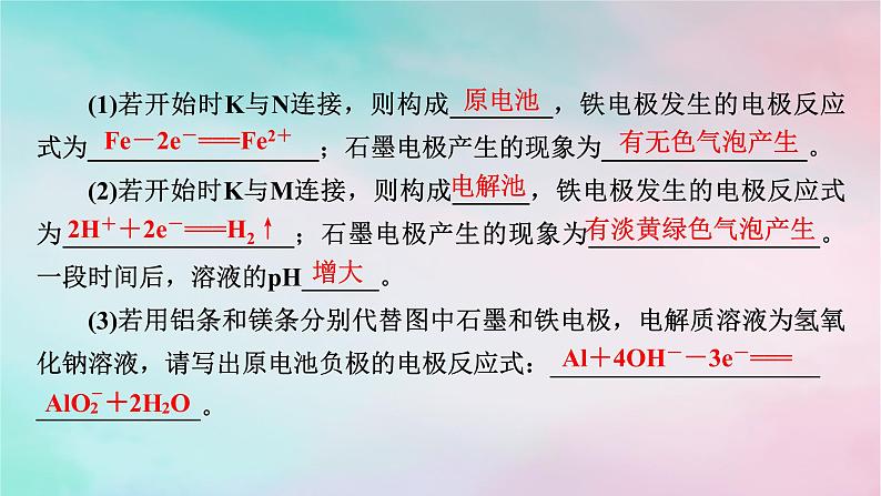 2025版新教材高中化学第4章化学反应与电能微专题8电化学中多池串联及定量计算课件新人教版选择性必修103