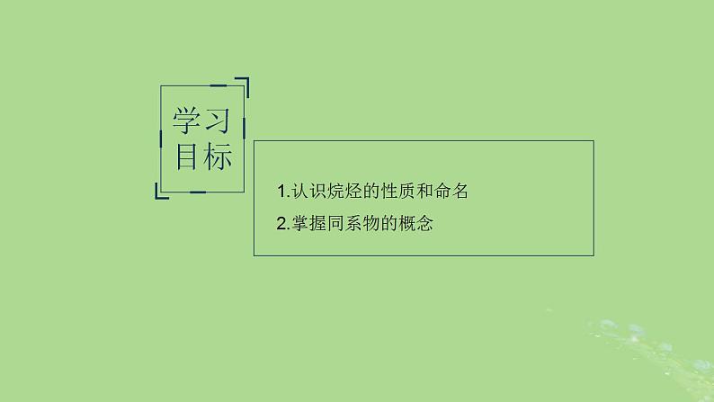 2024年同步备课高中化学8.1.1烷烃与同系物课件苏教版必修第二册02