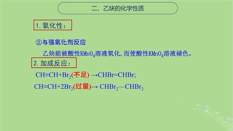 2024年同步备课高中化学8.1.2乙炔与加成反应课件苏教版必修第二册第6页