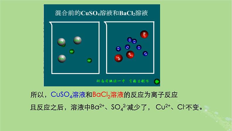 2024年同步备课高中化学1.2.2离子反应及其发生的条件课件新人教版必修第一册06