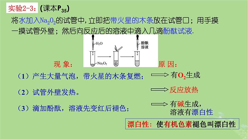 2024年同步备课高中化学2.1.2氧化钠和过氧化钠课件新人教版必修第一册第7页