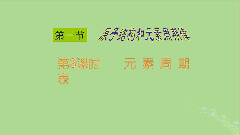 2024年同步备课高中化学4.1.3认识元素周期表课件新人教版必修第一册01