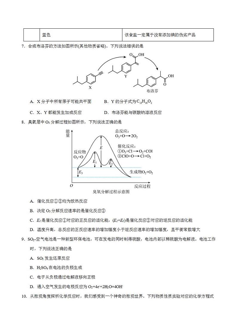 2024年高考押题预测卷—化学（广东卷02）（考试版）03