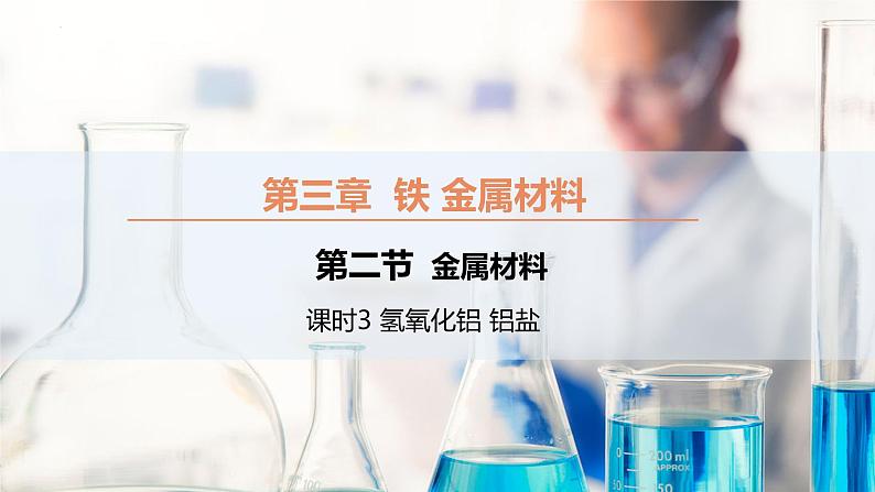 【同步课件】3.2 .3 氢氧化铝、铝盐高一化学同步备课（人教版2019必修第一册）01