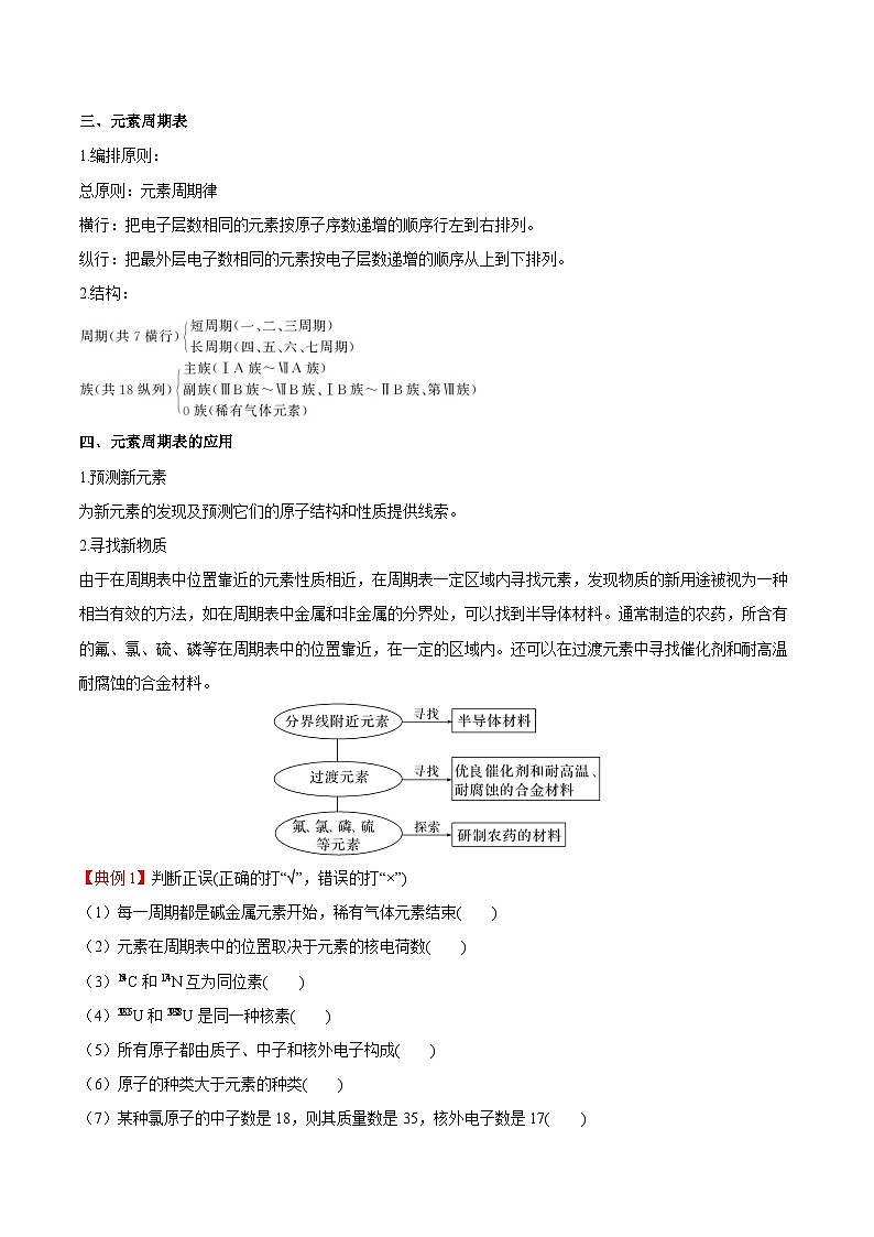 【知识梳理】第四章 物质结构 元素周期律-高一化学同步备课（人教版2019必修第一册）（原卷版+解析版）03