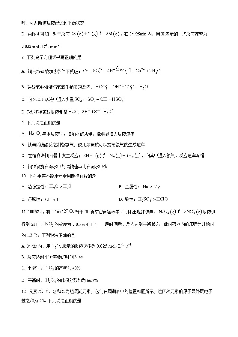 河北省邯郸市2022-2023学年高一下学期期末化学试题（Word版附答案）03