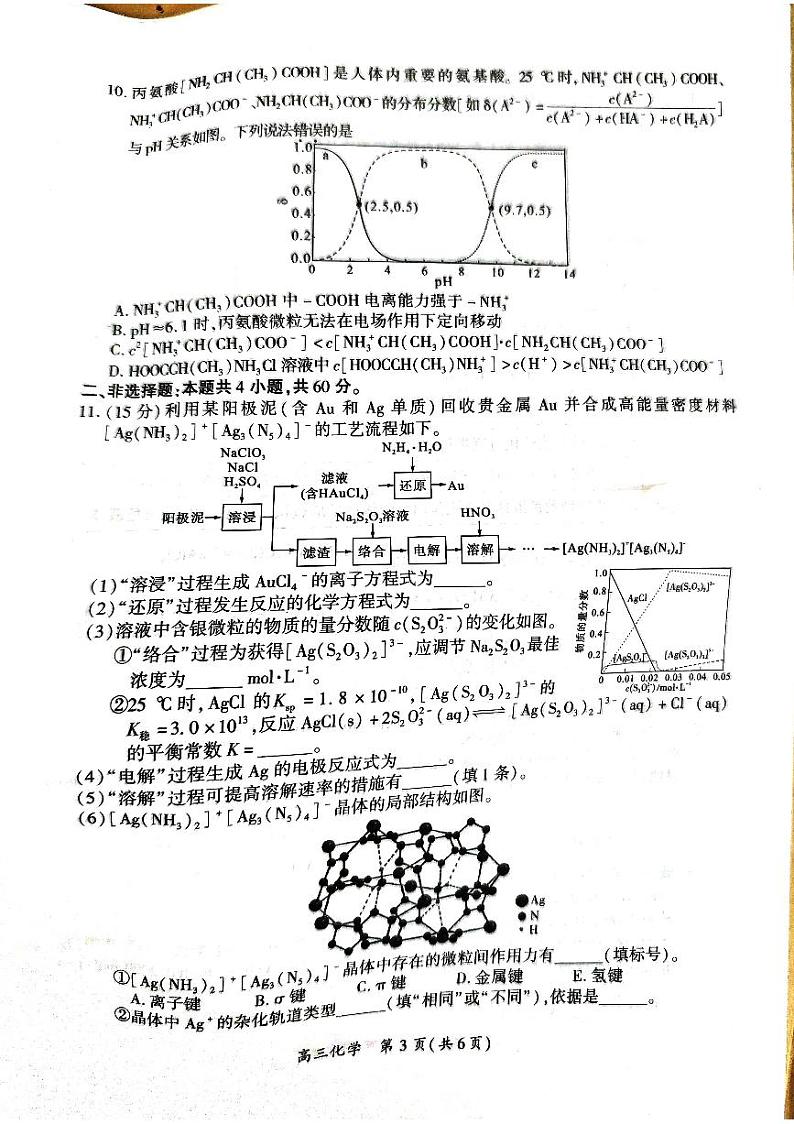 2024届福建省厦门市高三下学期联考模拟预测化学试题第3页