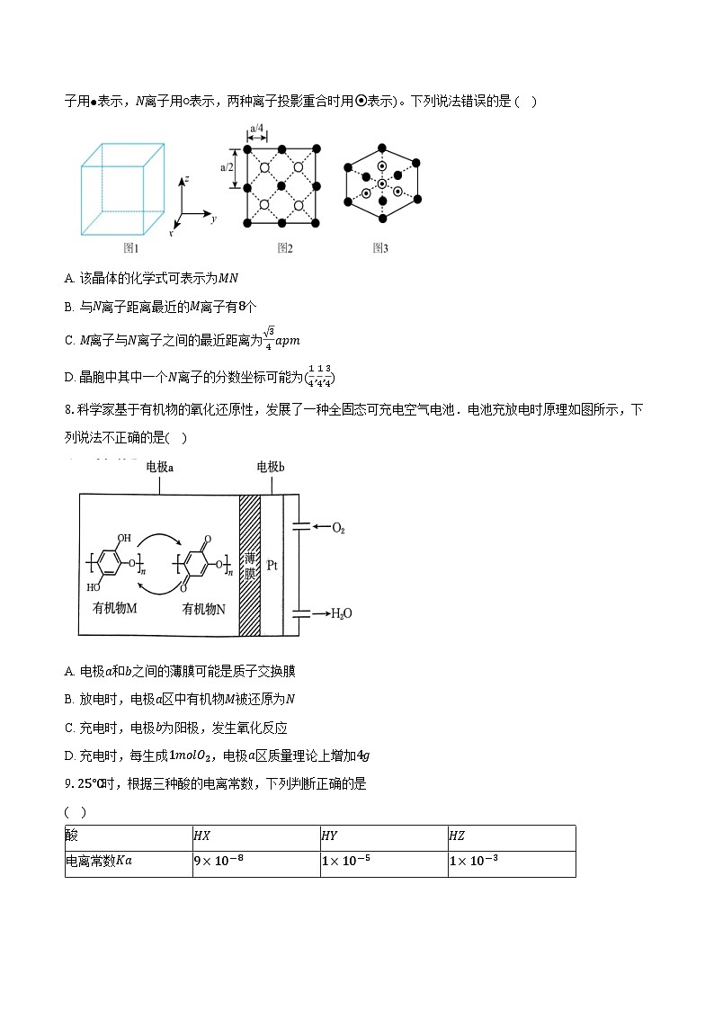 2024年安徽省高考化学模拟卷三（含答案）第3页
