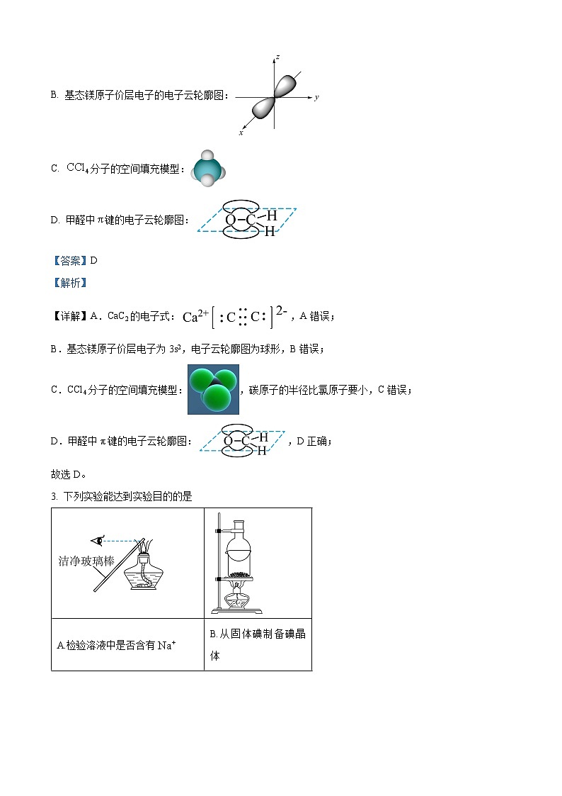 2024届重庆市涪陵第五中学校高三下学期模拟预测化学试题（原卷版+解析版）02