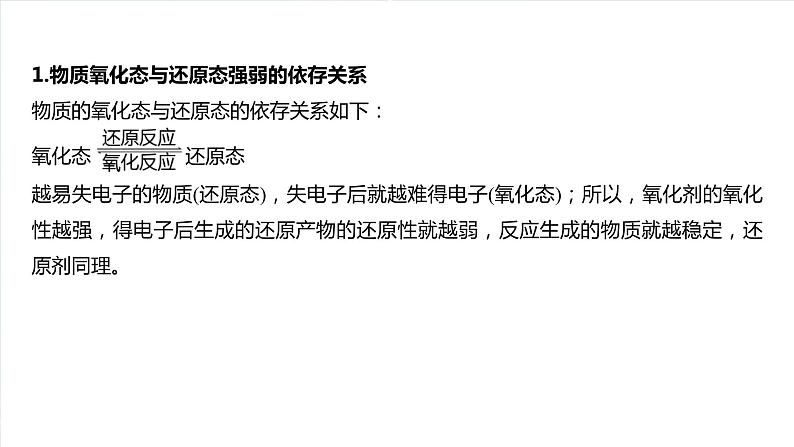 大单元一　第一章　热点强化2　氧化还原反应基本规律及应用-备战2025年高考化学大一轮复习课件（人教版）02