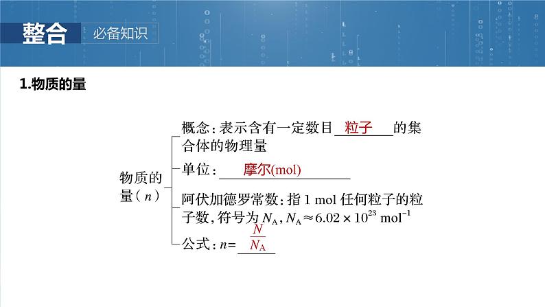 大单元一　第二章　第五讲　物质的量　气体摩尔体积-备战2025年高考化学大一轮复习课件（人教版）05