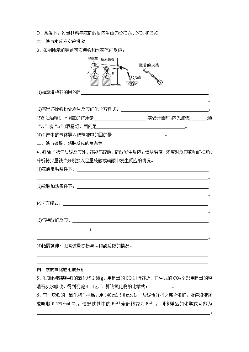 大单元二　第四章　第十二讲　铁及其氧化物和氢氧化物-备战2025年高考化学大一轮复习课件（人教版）03