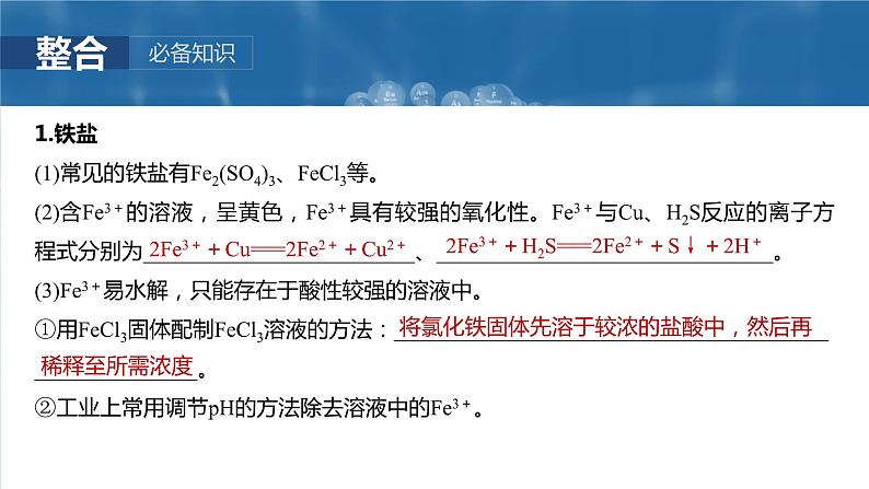 大单元二　第四章　第十三讲　铁盐、亚铁盐　铁及其化合物的转化-备战2025年高考化学大一轮复习课件（人教版）05