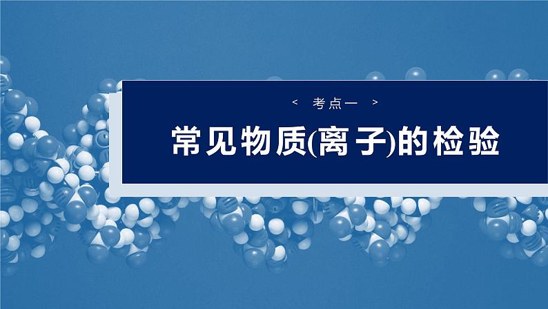 大单元二　第六章　第二十七讲　常见物质(离子)的检验与推断-备战2025年高考化学大一轮复习课件（人教版）04