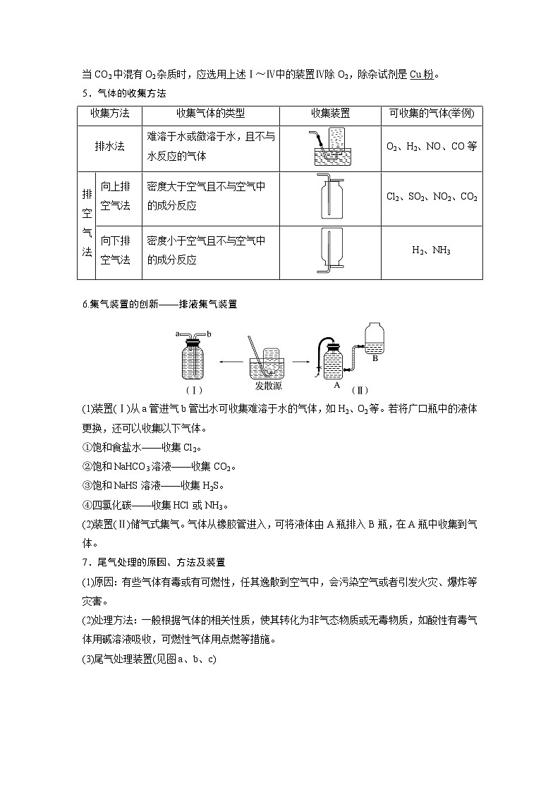 大单元二　第六章　第二十八讲　常见气体的实验室制备、净化和收集-备战2025年高考化学大一轮复习课件（人教版）03