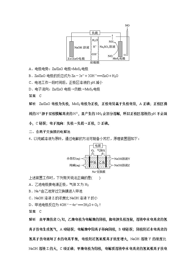 大单元四　第十章　热点强化18　离子交换膜电化学装置-备战2025年高考化学大一轮复习课件（人教版）03