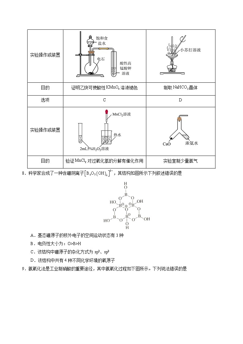高考化学模拟（新七省高考“14+4模式”）-2024年高考化学考前押题密卷03
