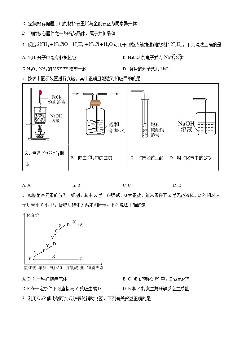 广东省梅州市丰顺县2024届高三下学期模拟试卷（五）化学试题（原卷版）第2页