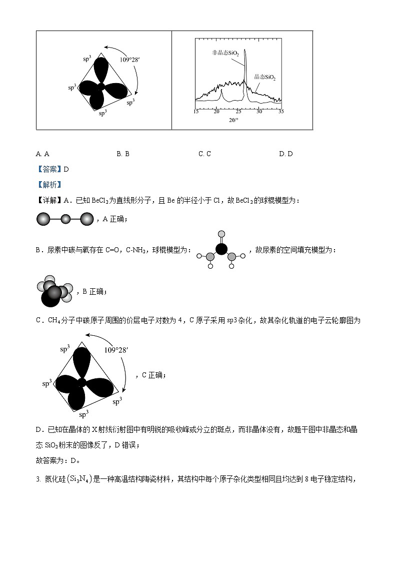 湖北省鄂东南省级示范联盟学校2024年高三下学期5月第一次联考（一模）化学试题Word版含解析02