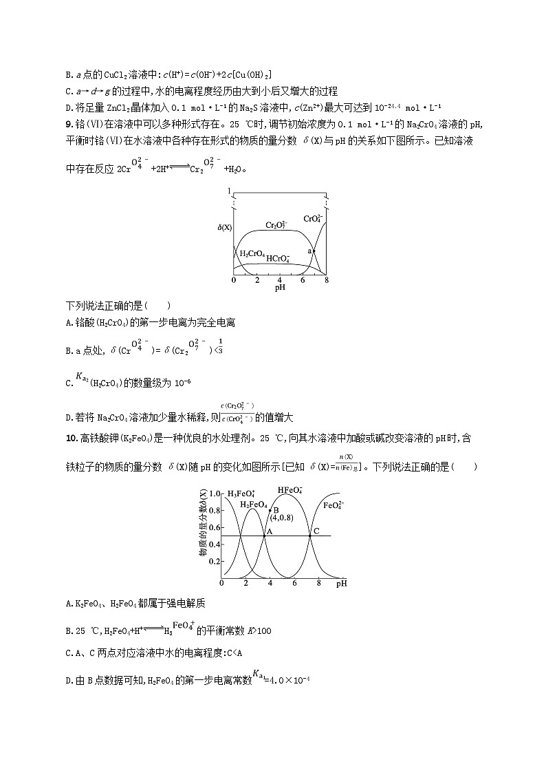 适用于新高考新教材广西专版2025届高考化学一轮总复习章末检测卷8水溶液中的离子反应与平衡第3页