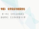 苏教版高中化学选择性必修1化学反应原理专题1第1单元基础课时2反应热的测量与计算课件