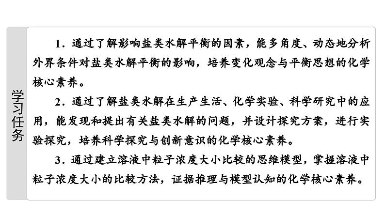 苏教版高中化学选择性必修1专题3第3单元基础课时21影响盐类水解的因素、盐类水解的应用课件02