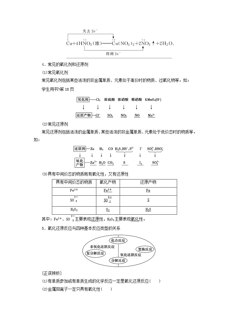 2024届高考化学一轮复习练习第一章化学物质及其变化第4讲氧化还原反应的基本概念和规律02