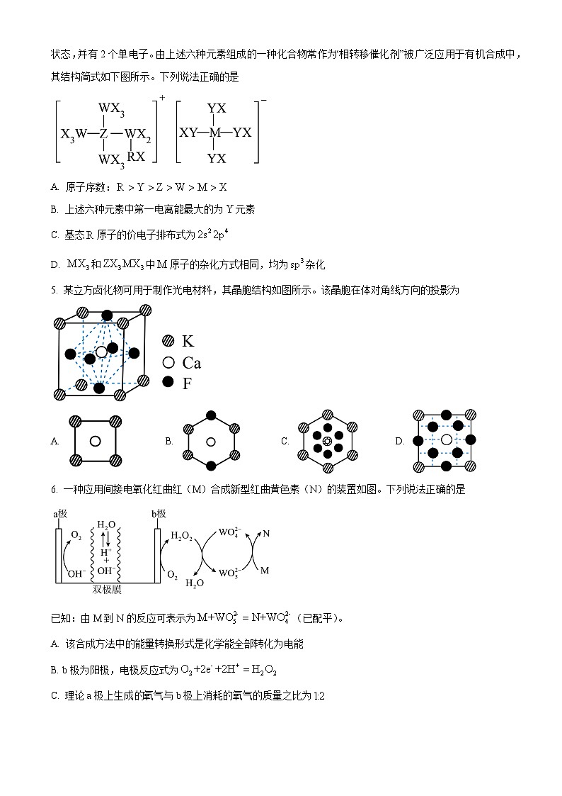 2024届新疆名校联盟高三下学期第二次质量联合监测理科综合试题-高中化学（原卷版+解析版）02