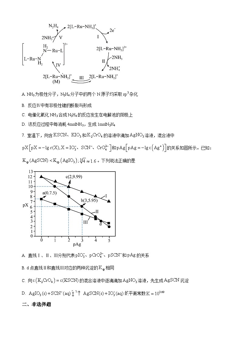 河南省部分重点高中2023-2024学年高三下学期5月大联考理综试题-高中化学（原卷版+解析版）03