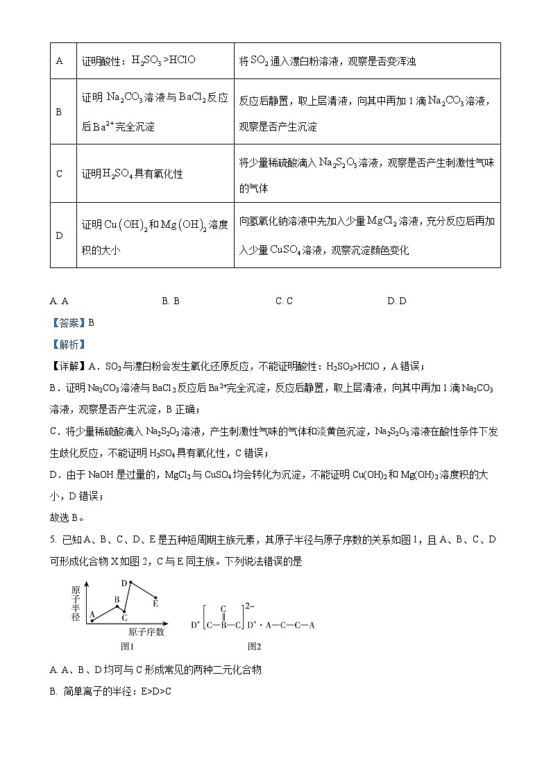 2024届青海省西宁市高三下学期二模理科综合试卷-高中化学（原卷版+解析版）03