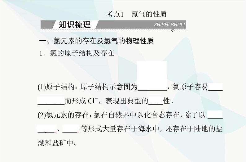 高中化学学业水平合格性考试复习专题二第二节氯及其化合物课件第3页