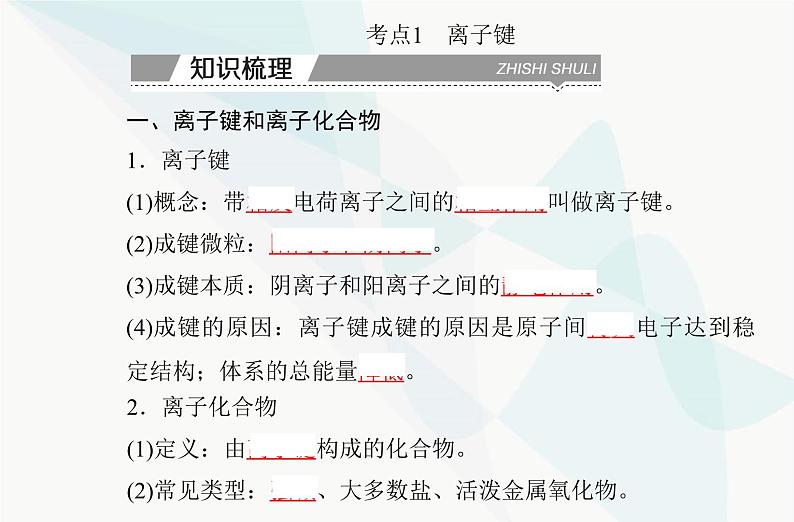 高中化学学业水平合格性考试复习专题四第三节化学键课件03