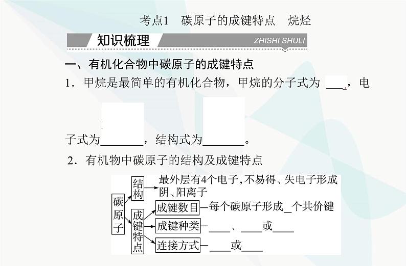 高中化学学业水平合格性考试复习专题七第一节认识有机化合物课件03